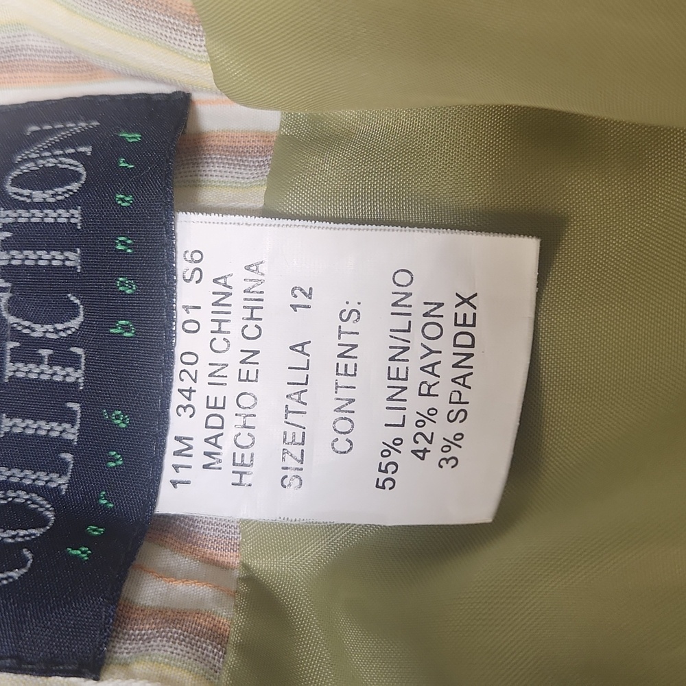 Collection by Harve Benard linen blend jacket, size 12 - Picture 6 of 9